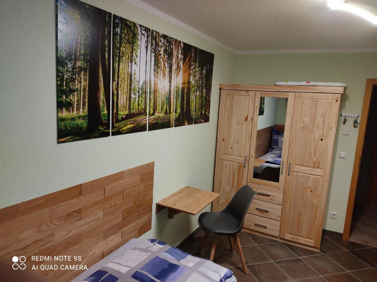 Grosszuegige Ferienwohnung Am Waldesrand Im Seenland Lauta Bagian luar foto